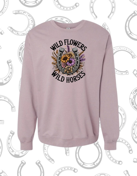 Bluza z nadrukiem Wild Flowers Wild Horses Bluza z nadrukiem Wild Flowers Wild Horses