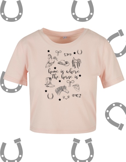 Crop top "Home is where the horse is" Crop top "Home is where the horse is"