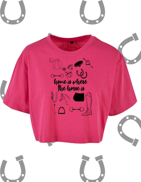 Crop top "Home is where the horse is" Crop top "Home is where the horse is"
