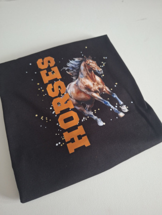 Koszulka Horses - Dostępna od ręki - Rozmiar L