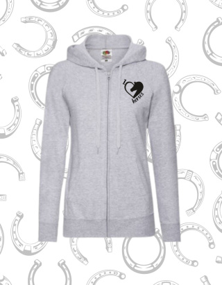 Lekka bluza rozpinana damska I love Horses