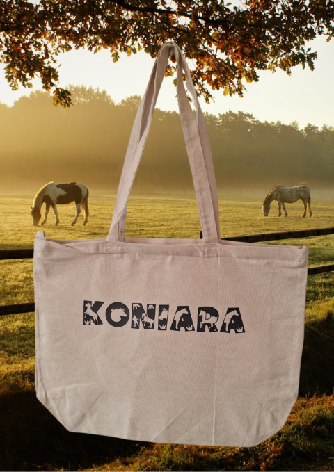 Torba bawełniana z zamkiem Koniara